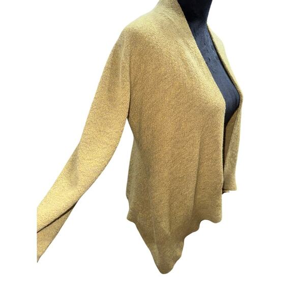Eileen Fisher Women’s Wool Open Drape Cardigan greenish SZ S /M classic casual - Picture 8 of 8